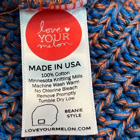 Love Your Melon hatโblue and orange beanieโstyle - Picture 4 of 4